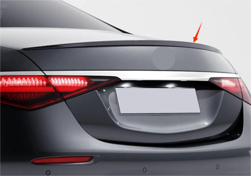 Mercedes-Benz S-Class S500 S580 W223 Sedan Unpainted Rear Spoiler (2021-2023)
