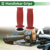 Motorcycle 7/8" 22mm Hand Grips TPU Dark Red Stripe