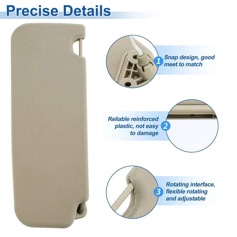 BMW 5 Series F10 Sedan Beige Left Side Sun Visor
