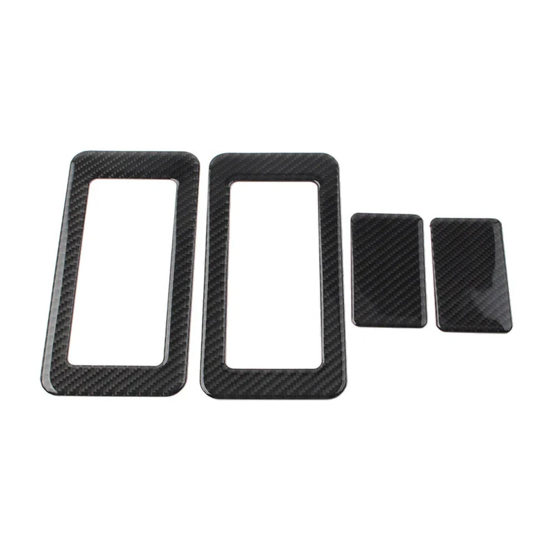 Jeep Wrangler JK (2011-2017) Black 4 x Car Rear Seat Switch Cover Trim