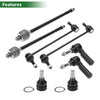 Ford Mustang 8pcs Front Suspension Kit Tie Rod Ends & Sway Bar Links (2005-2014)