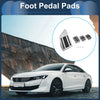 Peugeot 508 (2012-2014) Silver Tone 4 Pcs Foot Accelerator Pedal Covers