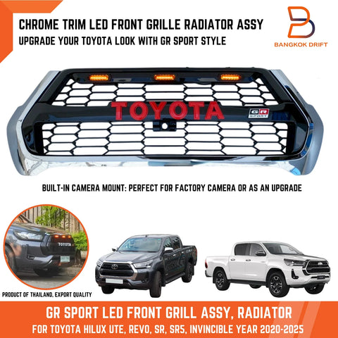 Toyota Hilux Revo Ute Chrome LED Front Grille (2020-2025)