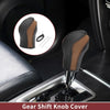 Nissan Maxima 2016-2023 Black Brown Faux Leather Gear Shift Knob Cover