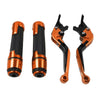 Speed Twin Orange Extendable Brake Clutch Levers Grip Set (2019-2023)