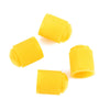 Motorcycle Bike Car 4 x Yellow Plastic Universal Tire Valve Stem Cap Cover