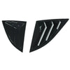 Toyota Supra Gloss Black Rear Glass Duct Louver Vent Covers (2019–2025)
