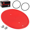Honda Z50R Red Front Side Number Plate & Mount Clips Bands Kit (1979–1987)