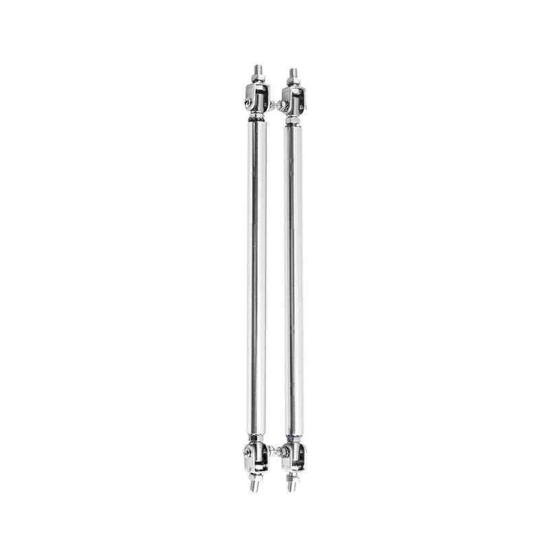 Universal Car Adjustable Front Bumper Lip Splitter Strut Rod Tie Support Bar