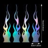 Car Racing Laptop Skateboard 1set Vinyl Flame Reflective Stickers