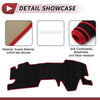 Toyota Yaris 2020-2024 Sun Protector Black Red Dashboard Cover Mat