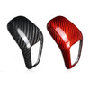 Porsche Cayenne Red Carbon Fiber Gear Shift Knob Trim Cover (2019-2023)