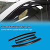 Ford Fiesta MK7 5 Door Hatchback Black Window Deflectors (2008-2017)