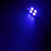 12 x 31mm Festoon 4 SMD 5050 LED Dome Map License Plate Bulbs