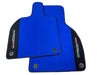 Lamborghini Aventador 2012-2022 with Alcantara Leather Blue Floor Mats