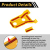 Jeep Wrangler JL JLU (2018-2024) Plastic Yellow Hood Hinge Covers