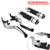Yamaha TMAX 500 530 Silver Extendable Brake Clutch Levers Grip Set