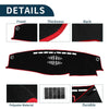Toyota Crown 2012-2018 Black Red 1 Set Dashboard Cover Mat