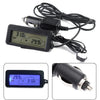 Car Thermometer / 12V / with Digital Clock Adjustable Base Bracket