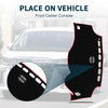 Toyota Vellfire (2008-2015) Black Red 1 Set Dashboard Cover Mat