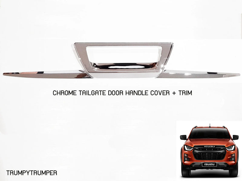 Isuzu D-Max Ute Chrome Tailgate Handle Cover & Trim (2020-2021)