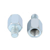 Motorcycle Rearview Mirrors Adapter 2pcs 10mm LH to 8mm LH Silver Tone