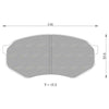 Mazda 929 HC HD HE 3.0L 2.0L Front Disc Brake Pad Set (1987-1998)