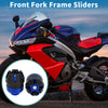 2 x Motorcycle Frame Sliders Front Fork Falling Protection Plastic Blue