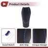 Ford Fusion (2013-2016) Black Blue Faux Leather Car Gear Shift Knob Cover