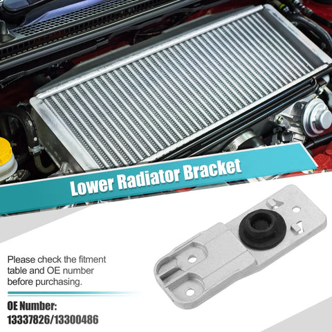 Chevrolet 2 x Lower Radiator Bracket with Rubber Cushion Bushing Radiator