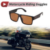 1 Pc Motorcycle Riding Goggles Brown Lens Brown Frame Tri-acetel Cellulose