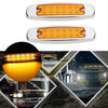 Trailer - Yellow Amber 12 LED Sealed Side Marker Clearance Light