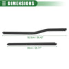 Ford F-250 (2013-2016) Rubber Black Window Weatherstrip Set