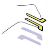 Car Universal White LED L Shape COB DRL Daytime Running Lights