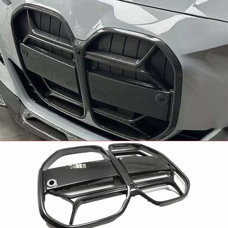 BMW 4 Series G22 2021-2023 Dry Carbon Fiber Front Bumper Grille Grill