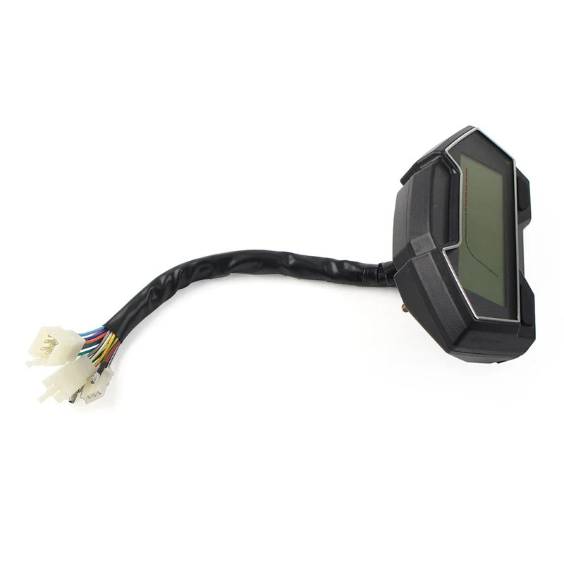 Universal LCD Digital Motorcycle Odometer Speedometer Tachometer Gauge
