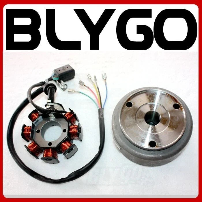 200cc 250cc PIT Trail Quad ATV 8 Poles Magneto Stator & Flywheel