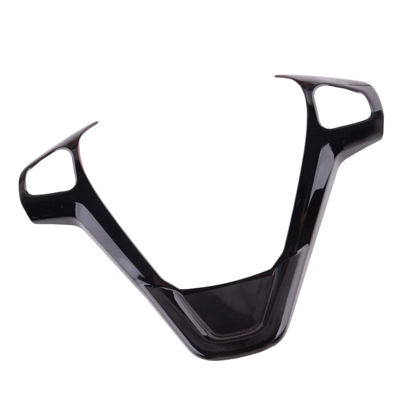 Ford Fiesta Mk7 Glossy Black Steering Wheel Cover Frame (2009-2017)