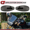 Motorcycle Universal Smoked Black Cold Protection Hand Guard Set