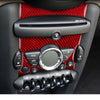 Mini Cooper R55 R56 R57 Carbon Fiber AC Knob Button Center Control Trim Fit