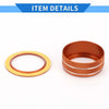 Honda Civic (2022-2024) Orange Engine Start Switch Knob Cover Ring 4 x