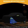 GMC Sierra Oxford Cloth Black Blue Waterproof Car Cover with Door Zipper