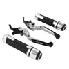 Aprilia Tuono V4 Silver Extendable Brake Clutch Levers & Handlebar Grips