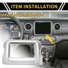 Jeep Wrangler JL JLU GPS Navigation Panel Frame Trim Cover (2018-2023)
