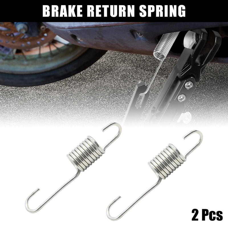 Honda CG125 2pc 8cm Silver Tone Metal Motorcycle Brake Pedal Return Spring