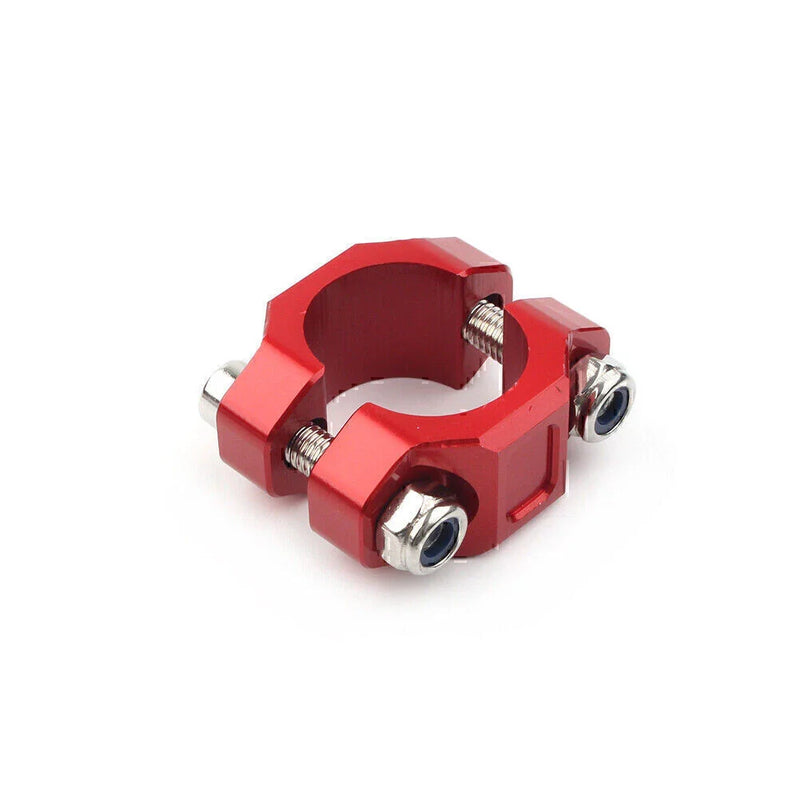 Universal Brake Clutch Perch Red CNC Rotating Bar Clamp 22mm 7/8"