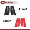 Mazda 2 Sedan Black Door Window Trim 6Pcs (2007-2013)