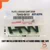 Toyota Yaris, Camry, CH-R VVT-i Luggage Plate Back Door Emblem
