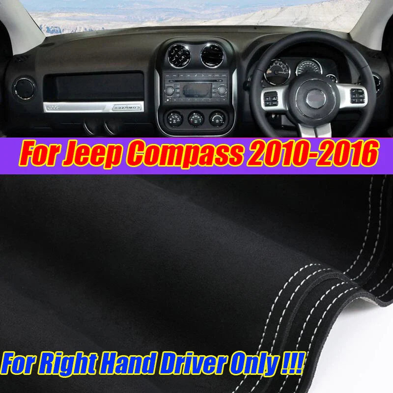 Jeep Compass RHD Leather Dashboard Cover / Dash Protector Pad (2010–2016)