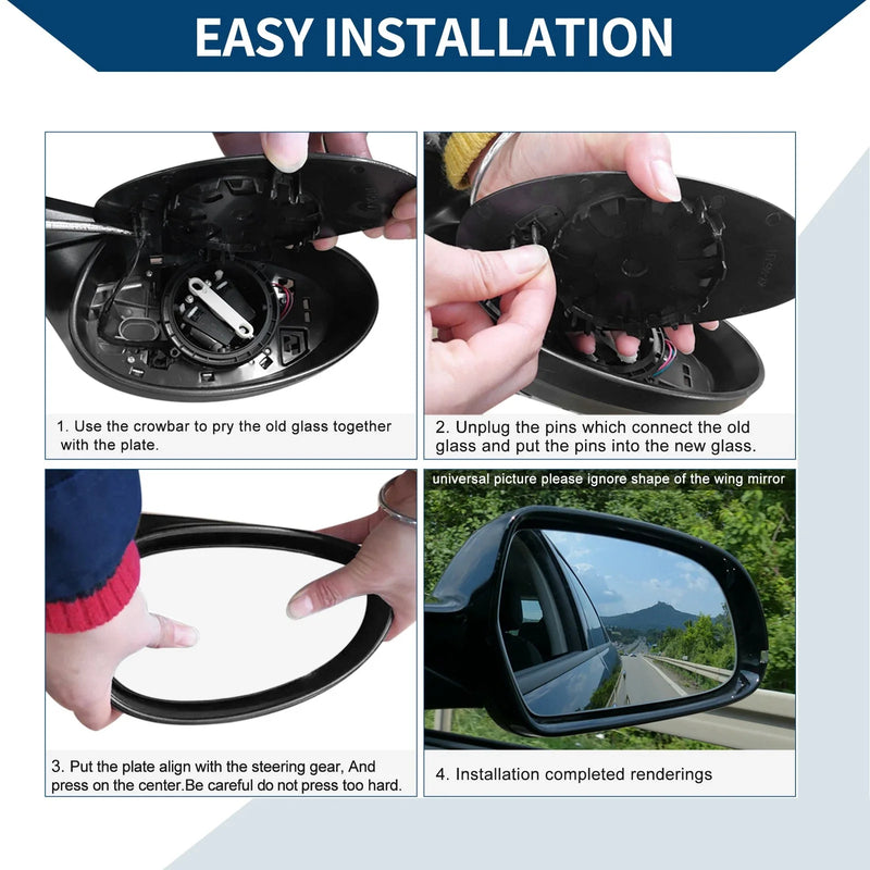 Lexus LX GX Heated Left Side Mirror Glass (2010-2020)